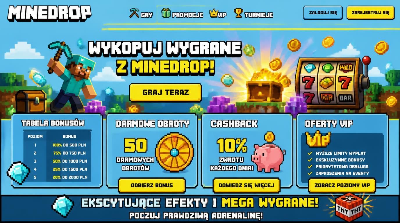 Tabela bonusów: free spiny, cashback, oferty VIP i wiele możliwości.